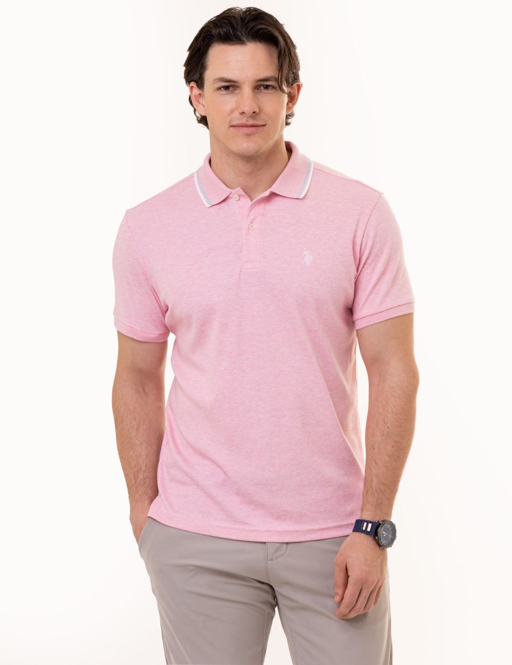 SLIM FIT SOLID INTERLOCK POLO SHIRT - Image 28