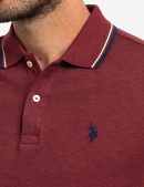 SLIM FIT TIPPED INTERLOCK POLO SHIRT