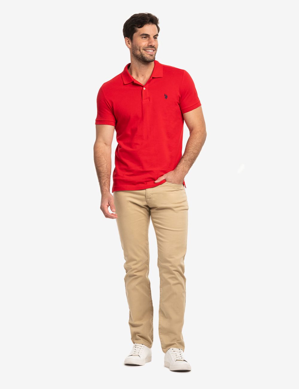 SLIM FIT SOLID PIQUE POLO SHIRT - Image 2