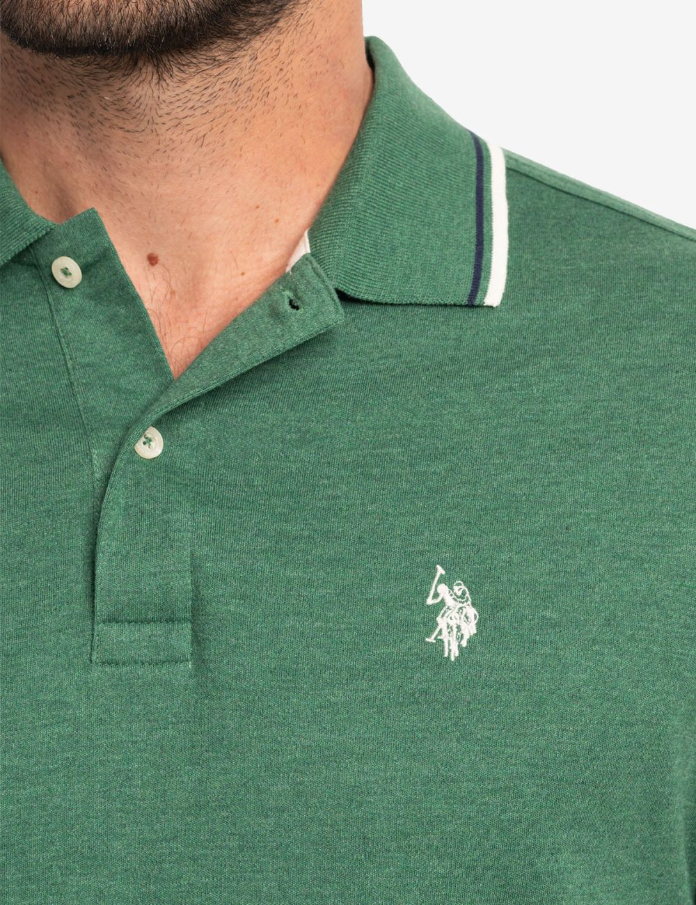 SLIM FIT TIPPED INTERLOCK POLO SHIRT - Image 8