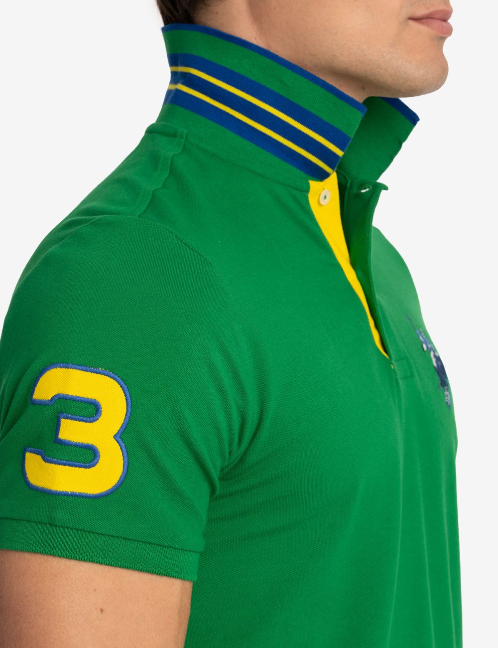 SLIM FIT BIG LOGO MULTI-TONAL POLO SHIRT - Image 11