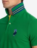 SLIM FIT BIG LOGO MULTI-TONAL POLO SHIRT