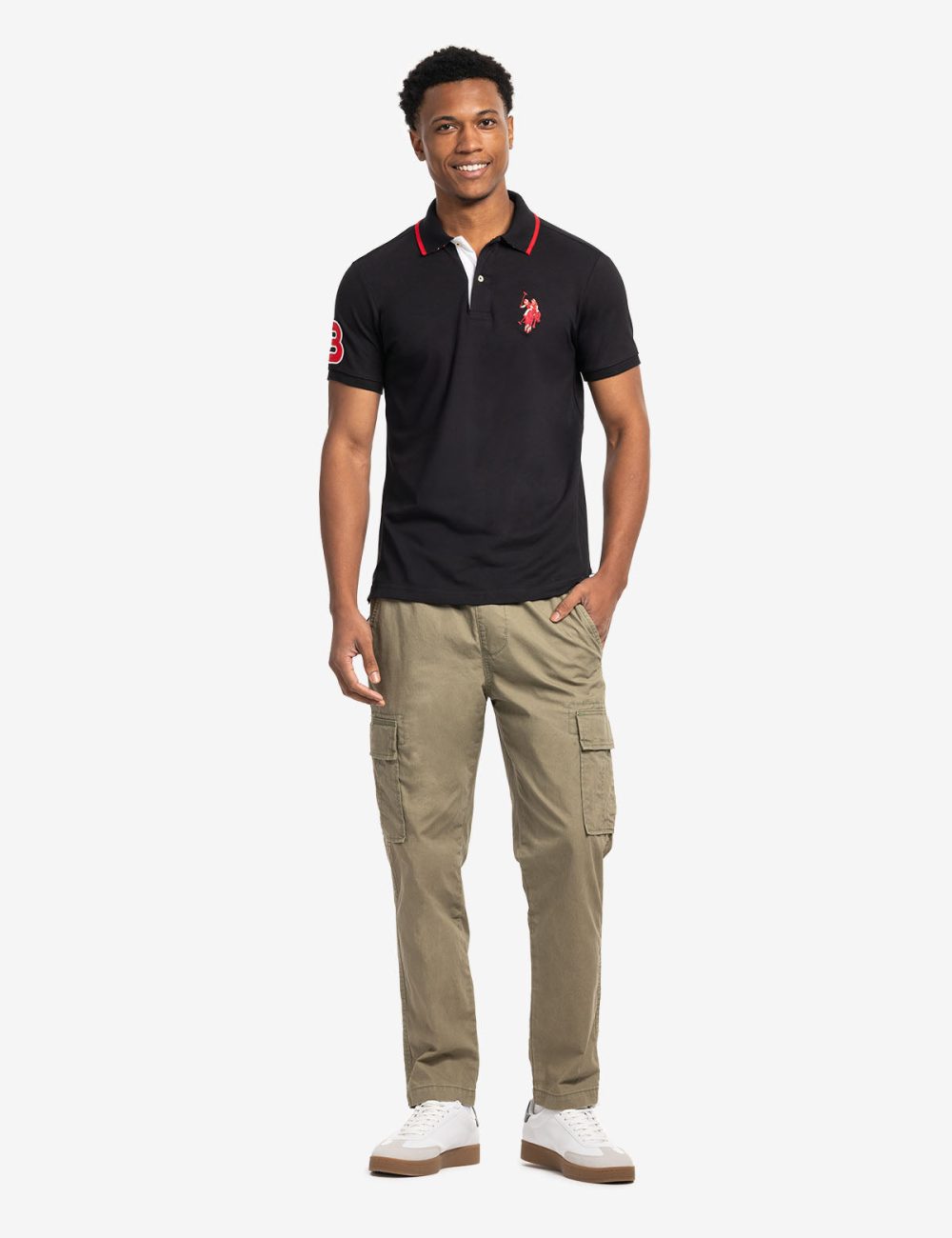 SLIM FIT BIG LOGO MULTI-TONAL POLO SHIRT - Image 3