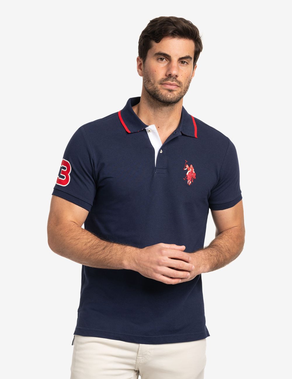 SLIM FIT BIG LOGO MULTI-TONAL POLO SHIRT - Image 11