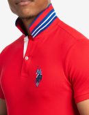 SLIM FIT BIG LOGO MULTI-TONAL POLO SHIRT