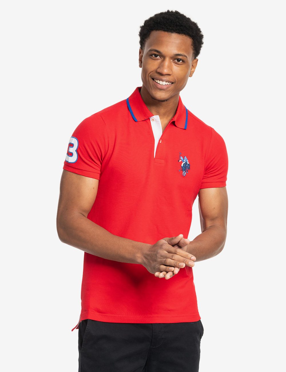 SLIM FIT BIG LOGO MULTI-TONAL POLO SHIRT - Image 22