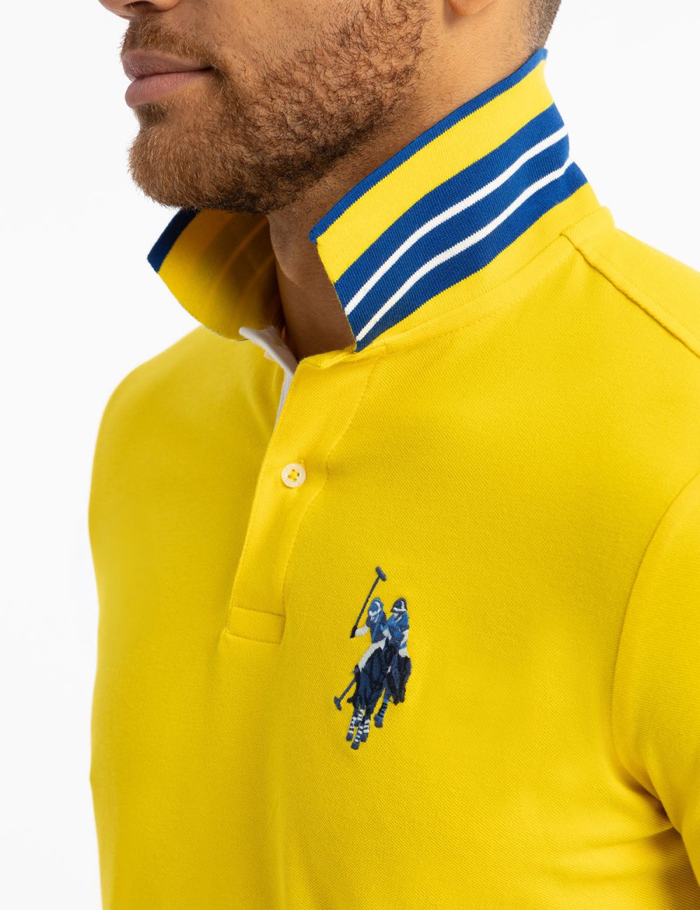 SLIM FIT BIG LOGO MULTI-TONAL POLO SHIRT - Image 2
