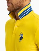 SLIM FIT BIG LOGO MULTI-TONAL POLO SHIRT