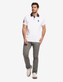 SLIM FIT BIG LOGO MULTI-TONAL POLO SHIRT
