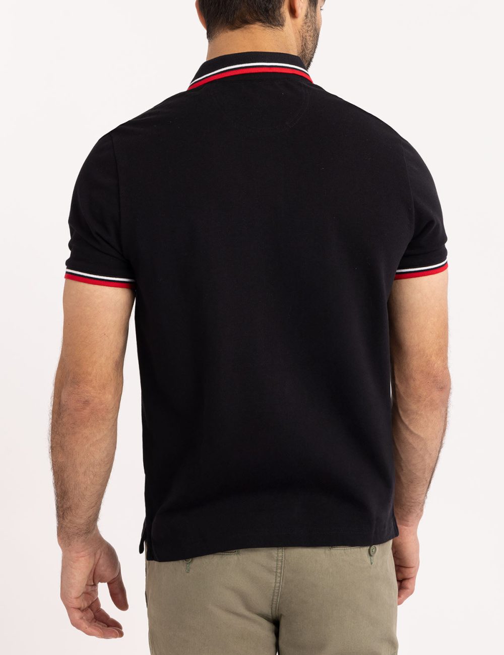 SIGNATURE STRIPE RIB TIPPED TRIM POLO SHIRT - Image 14