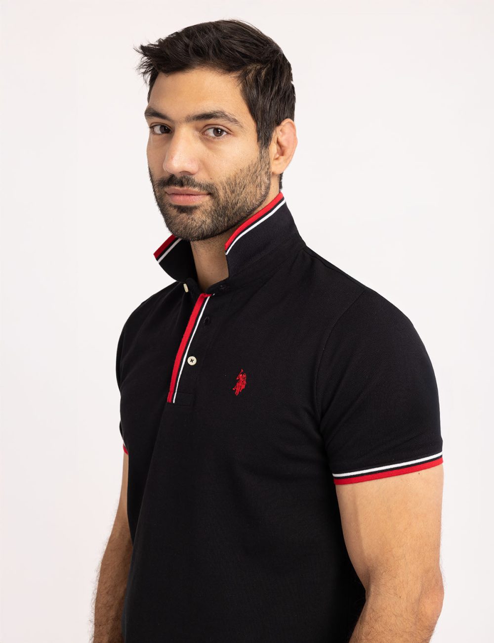 SIGNATURE STRIPE RIB TIPPED TRIM POLO SHIRT - Image 11
