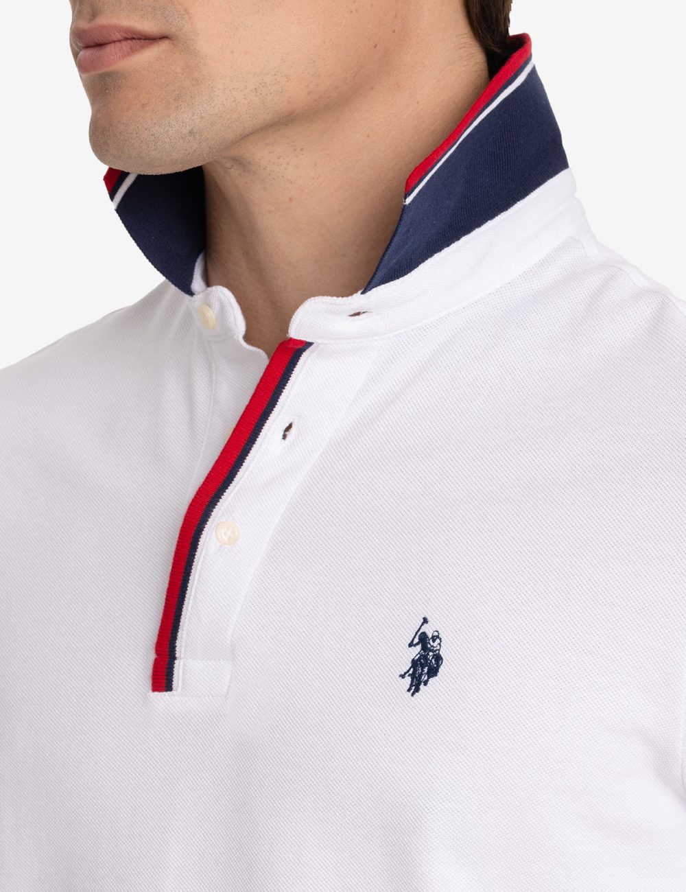 SIGNATURE STRIPE RIB TIPPED TRIM POLO SHIRT - Image 6