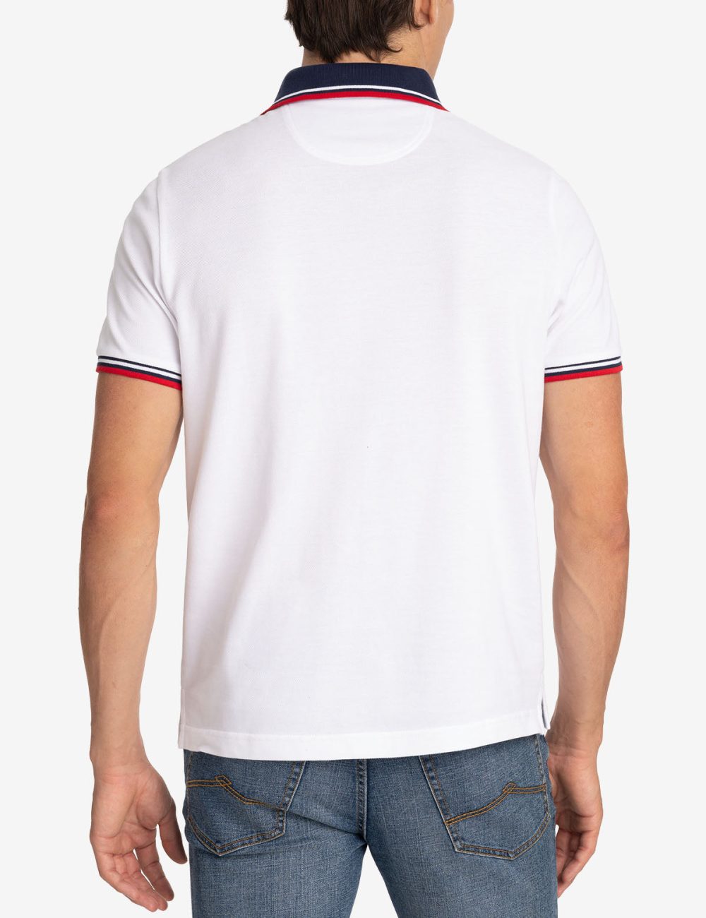 SIGNATURE STRIPE RIB TIPPED TRIM POLO SHIRT - Image 9