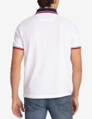 SIGNATURE STRIPE RIB TIPPED TRIM POLO SHIRT