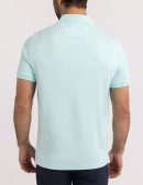 SOLID INTERLOCK POLO SHIRT WITH WOVEN TRIM