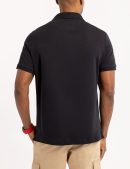 SOLID INTERLOCK POLO SHIRT WITH WOVEN TRIM