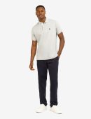 SOLID INTERLOCK POLO SHIRT WITH WOVEN TRIM