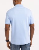 SOLID INTERLOCK POLO SHIRT WITH WOVEN TRIM