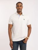 SOLID INTERLOCK POLO SHIRT WITH WOVEN TRIM