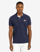 FLAG PIQUE POLO SHIRT WITH UNDER COLLAR DETAIL