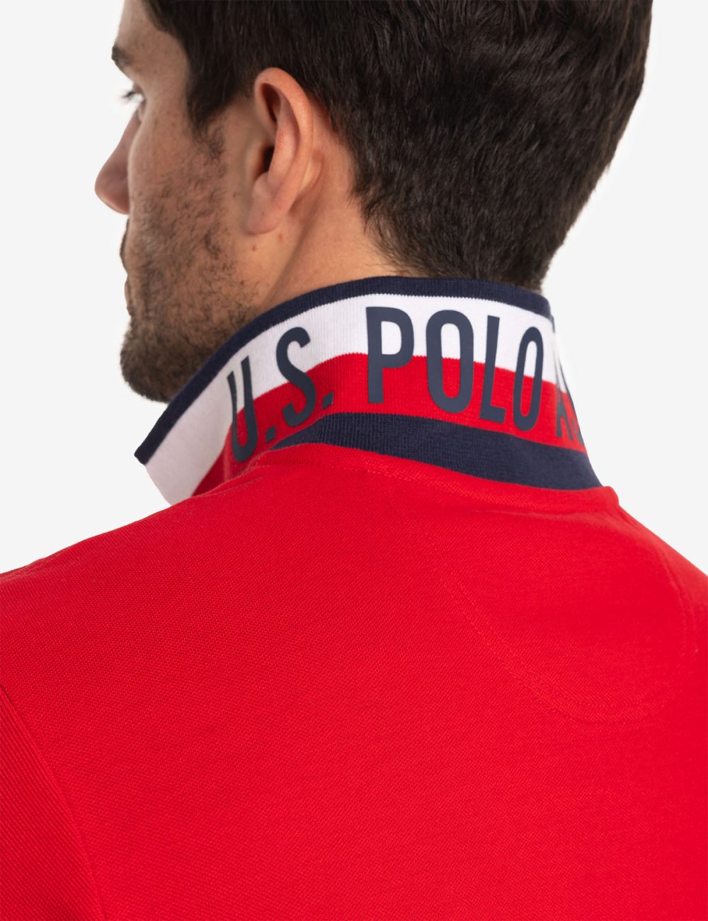 FLAG PIQUE POLO SHIRT WITH UNDER COLLAR DETAIL - Image 17