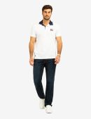 FLAG PIQUE POLO SHIRT WITH UNDER COLLAR DETAIL