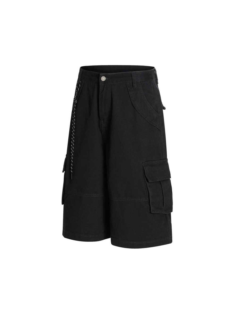 Tassel-Tie Cargo Shorts Jeans - Image 10