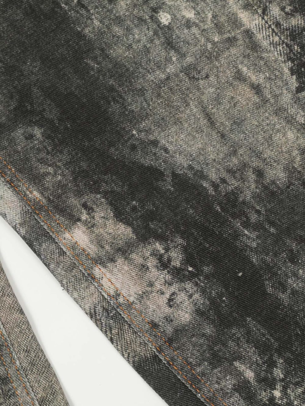 Camouflage Printed Tie-Dye Straight Jeans - Image 7
