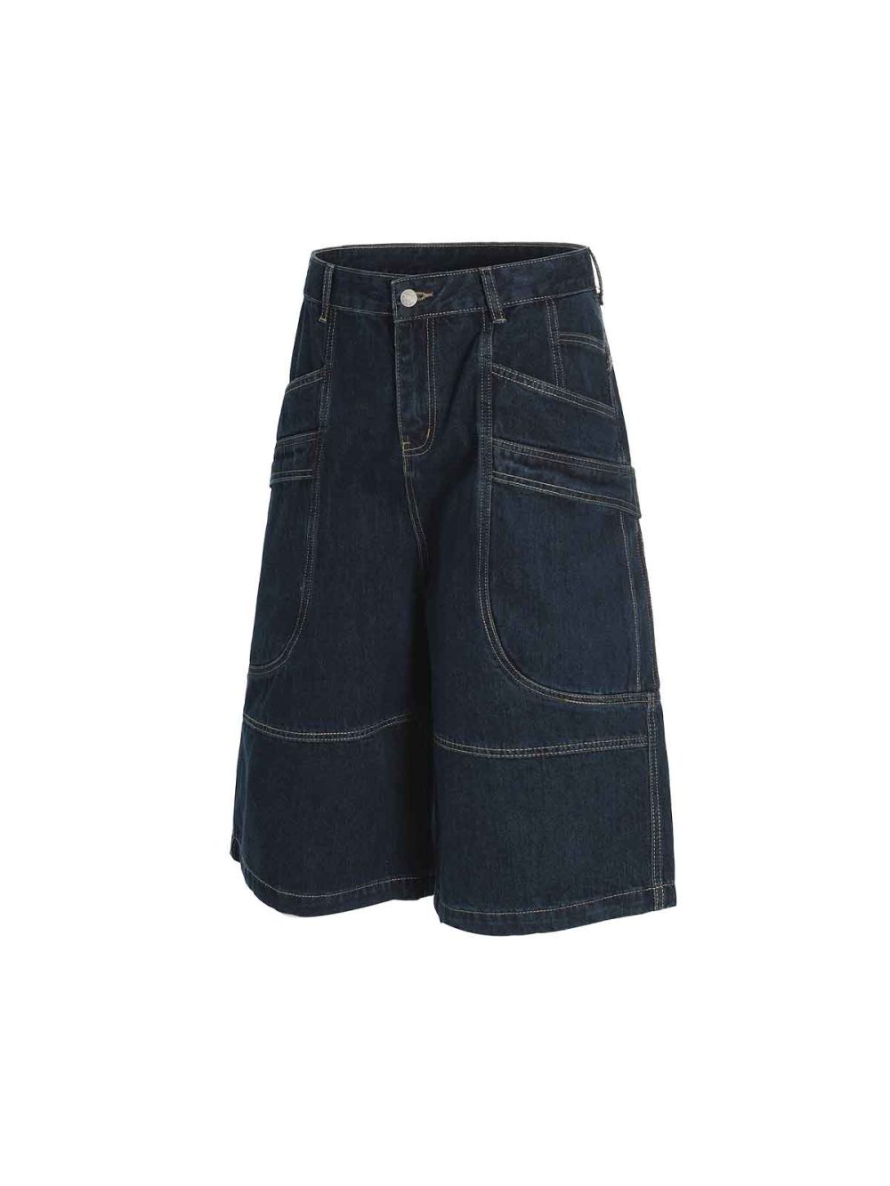 Pocket Straight-leg Mid-rise Jeans - Image 3