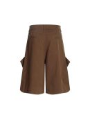 Embroidered Design Straight-Cut Mid-Length Pants