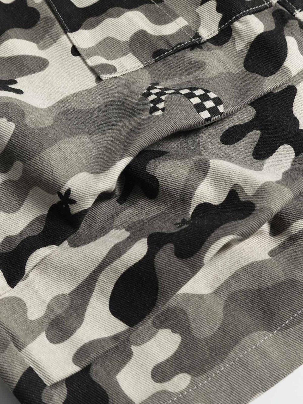 Camouflage straight-leg mid-length jeans smaller - Image 7
