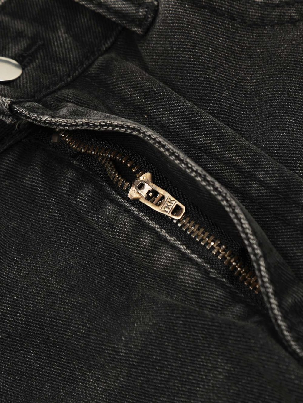 Multi-Pocket Design Washed Workwear Straight Jeans - Image 5
