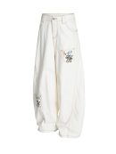 High-Street Design Curved-Leg Pants