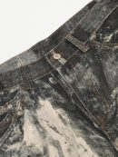Camouflage Printed Tie-Dye Straight Jeans