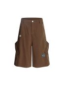 Embroidered Design Straight-Cut Mid-Length Pants