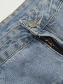 Vintage Striped Blue Straight Jeans