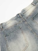 Gradient Machete-Cut Capri Jeans