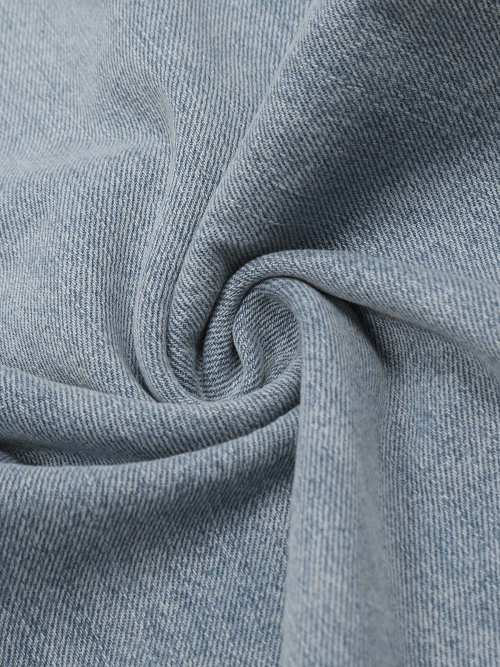 Vintage Striped Blue Straight Jeans - Image 8