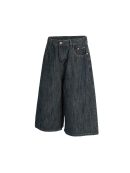 Jacquard Straight-leg Mid-rise Jeans