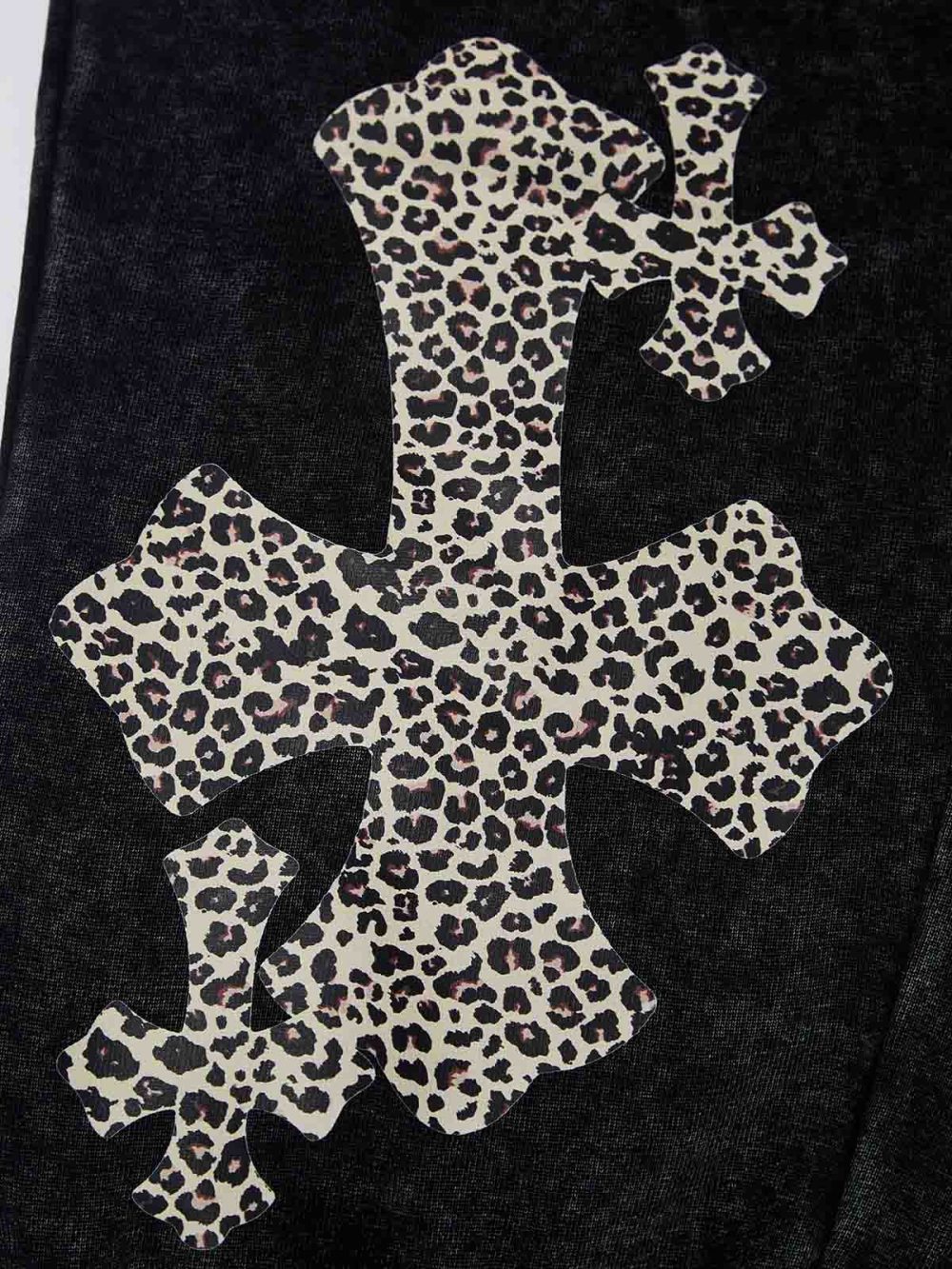 Cartoon girl Print with Leopard Cross Pants (370g) - Image 4