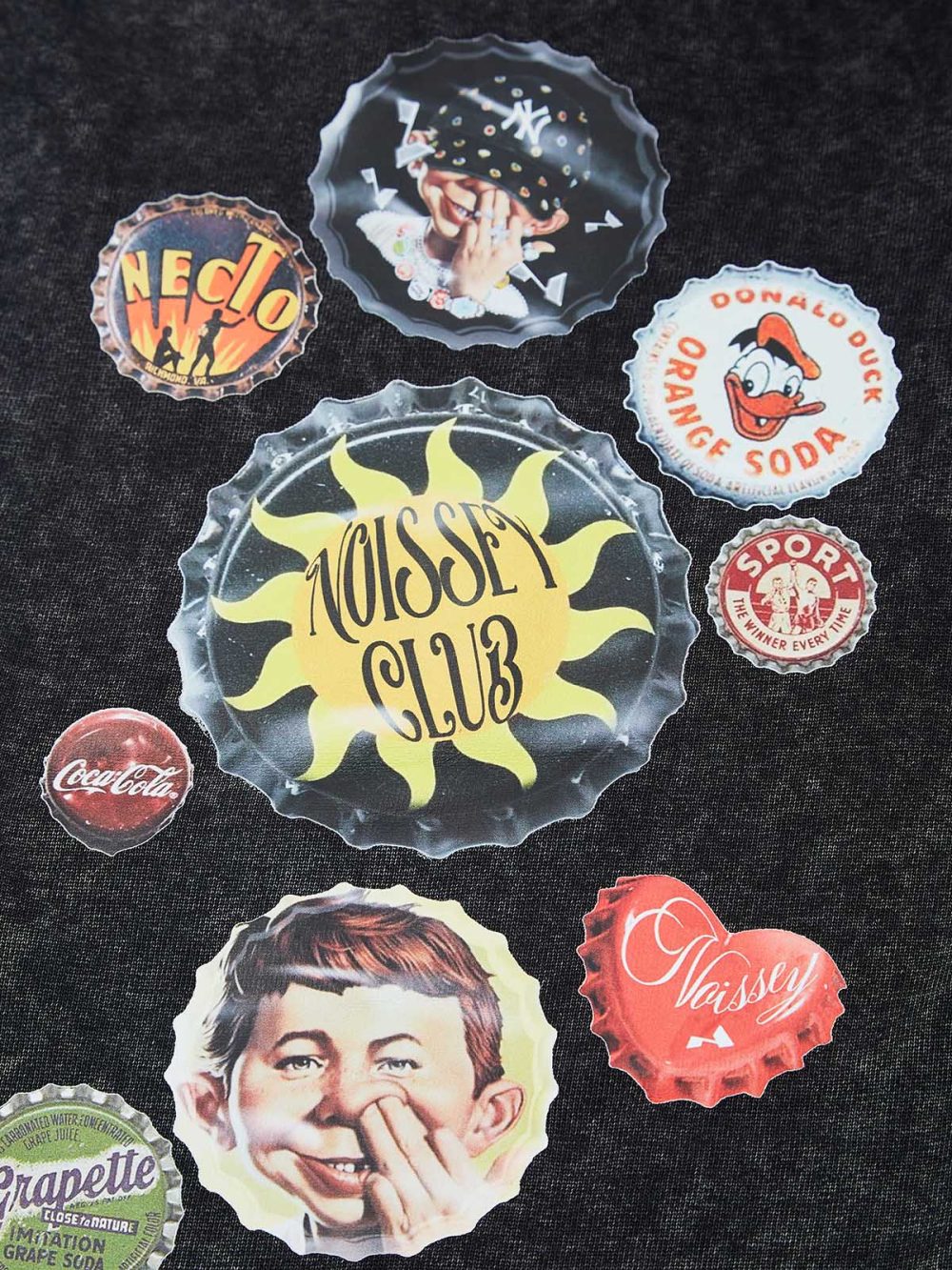 Fun Bottle Cap Art Print Pants - Image 5