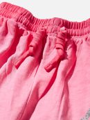 Silver Skull Claw Print Pink Gradient Shorts