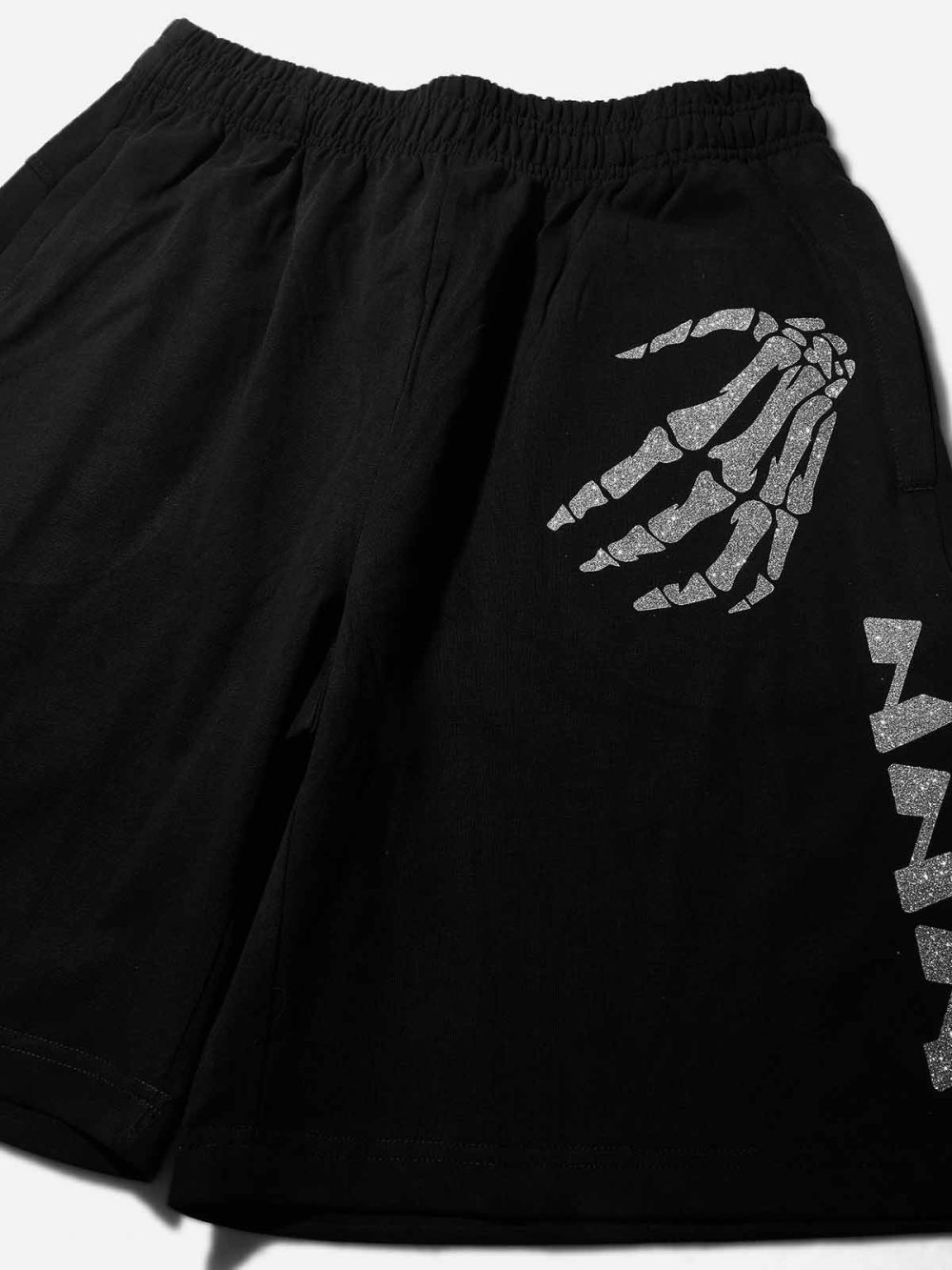 Silver Skull Claw Noissey-logo Silver Diamond Print Pants - Image 4