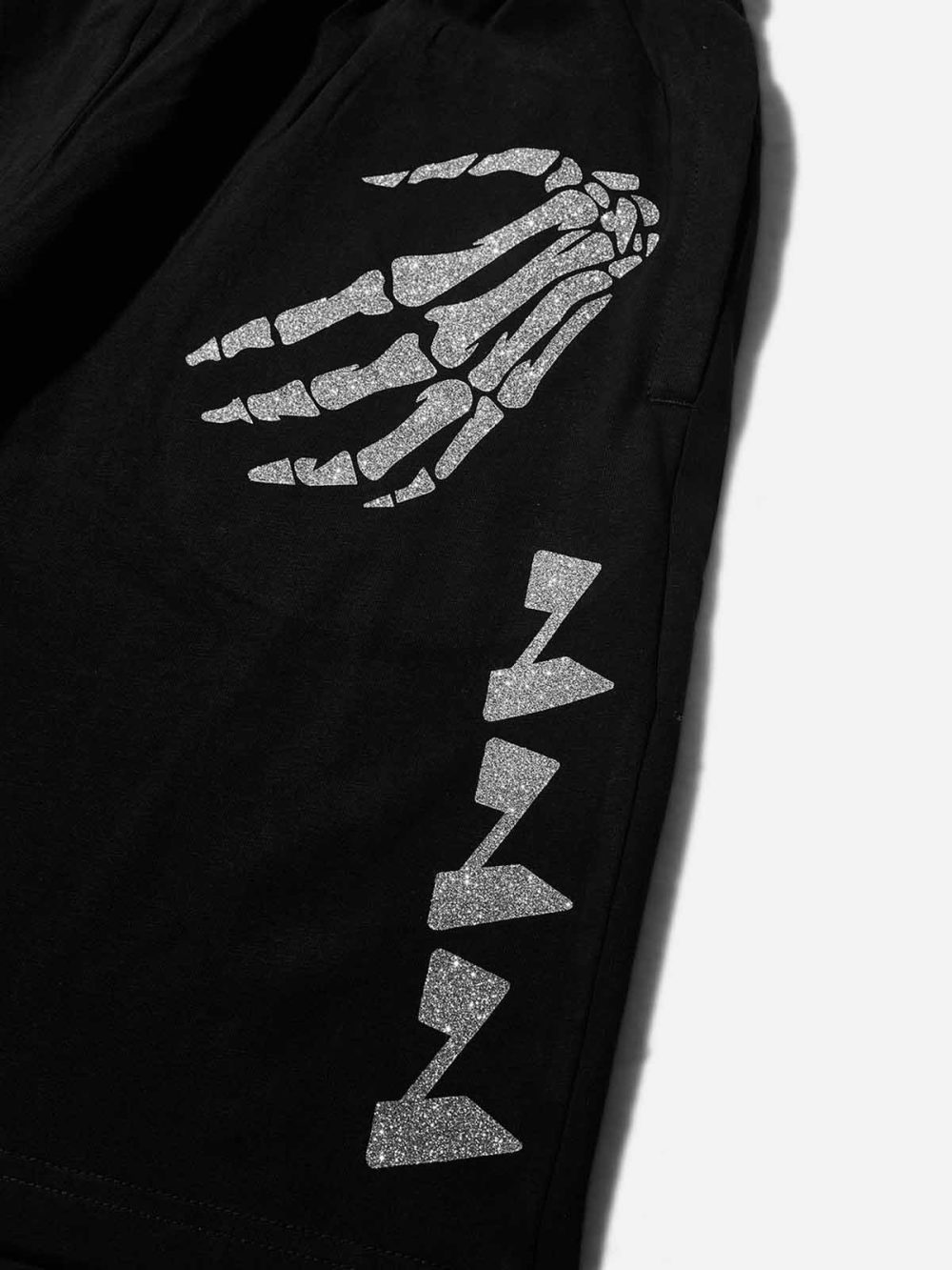 Silver Skull Claw Noissey-logo Silver Diamond Print Pants - Image 5