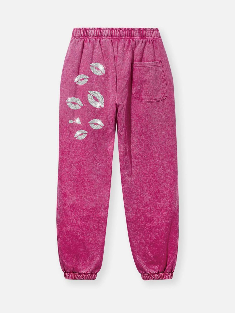 Sexy Lip Silver 370g Pink Washed Pants