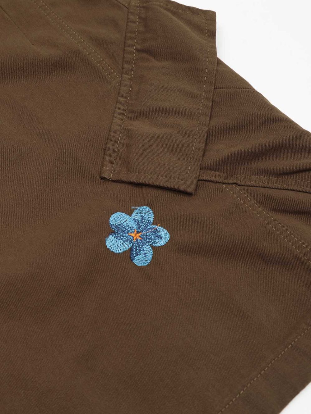 Embroidered Design Straight-Cut Mid-Length Pants - Image 4