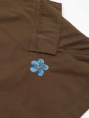 Embroidered Design Straight-Cut Mid-Length Pants