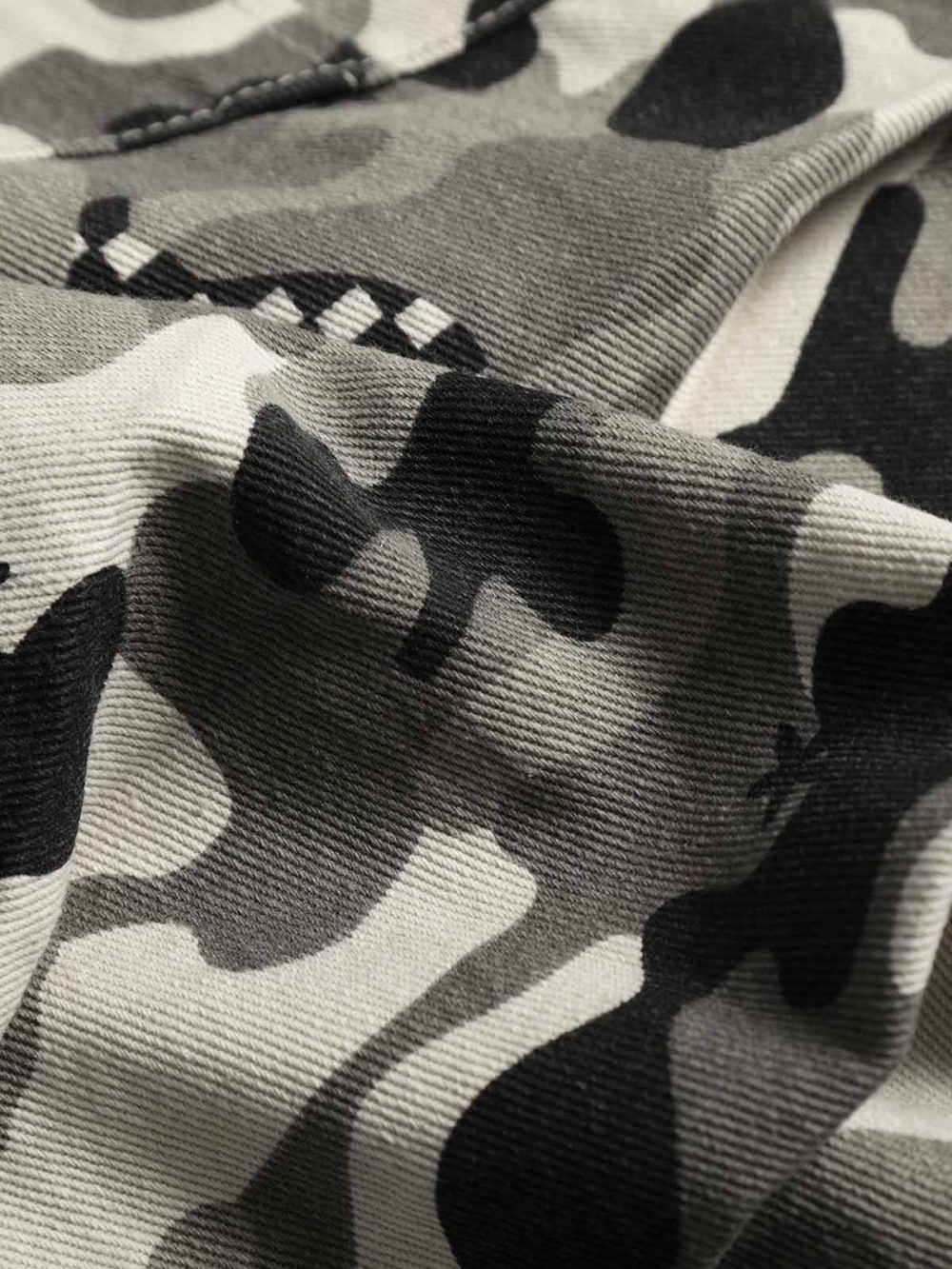 Camouflage straight-leg mid-length jeans smaller - Image 8