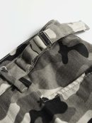 Camouflage straight-leg mid-length jeans smaller
