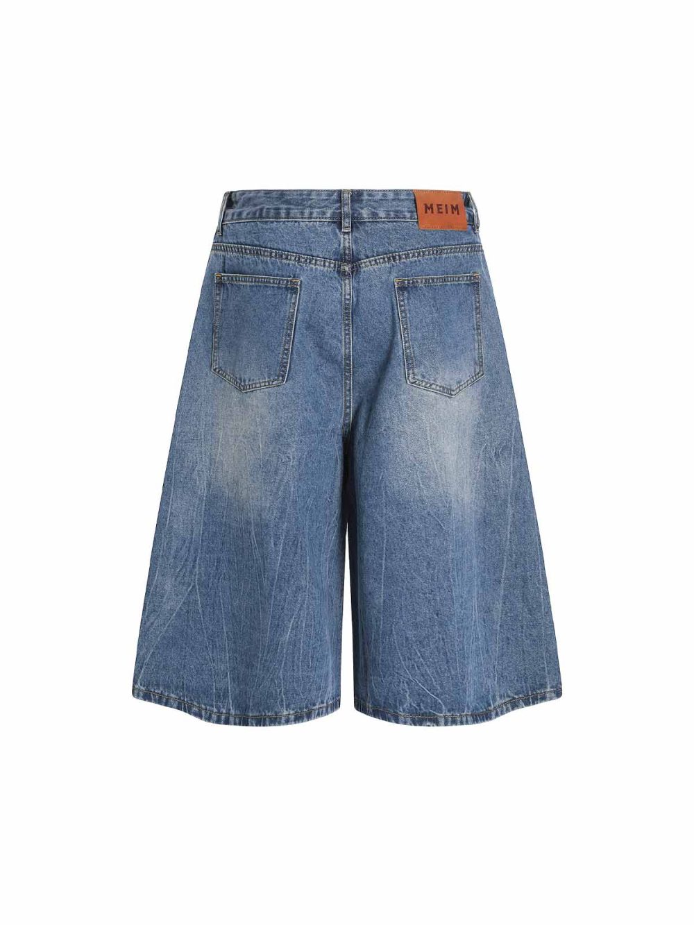 Blue Straight-leg Center-crease Jeans - Image 3